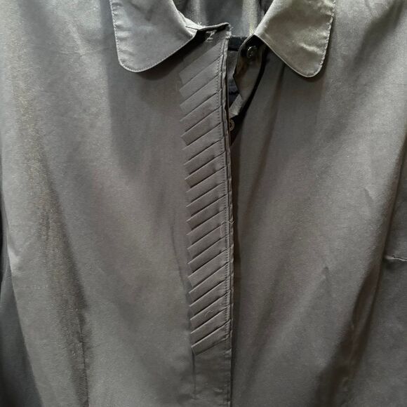 Women's Worthington Stretch Black Button Down Shirt with Hidden Buttons size XL - Picture 3 of 7